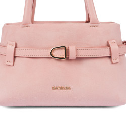 Női kézitáska 056g camoscio baby pink