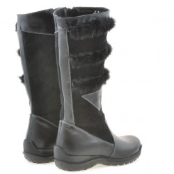 Cizme copii 3205 negru combinat
