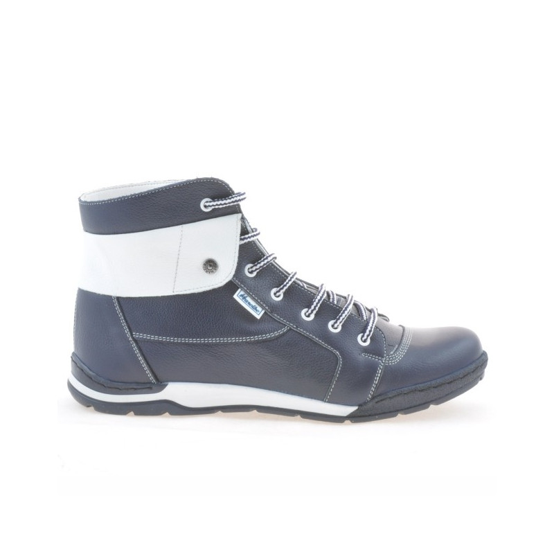 Ghete barbati 421 indigo+alb