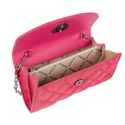 Női váll táska 048g 01 barbie rózsaszín camosció