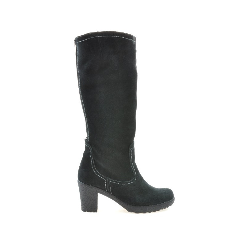 Cizme dama 3258 negru velur