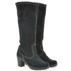 Cizme dama 3258 negru velur