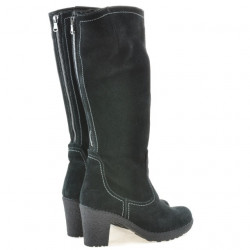 Cizme dama 3258 negru velur