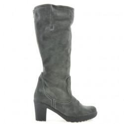 Cizme dama 3258 antracit velur