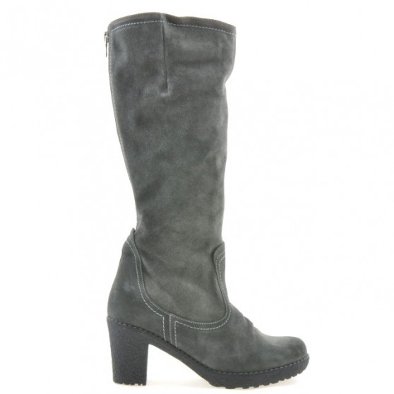 Cizme dama 3258 antracit velur