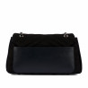 Női válltáska 052g 01 fekete velúr