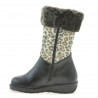 Cizme copii mici 24c negru+tigris