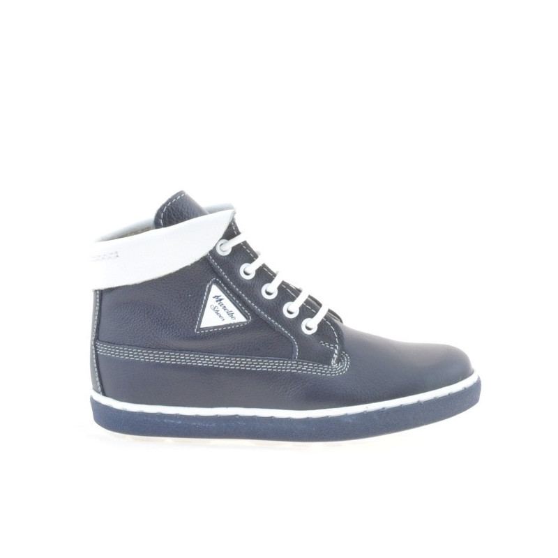 Ghete copii 3206 indigo+alb