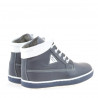 Ghete copii 3206 indigo+alb