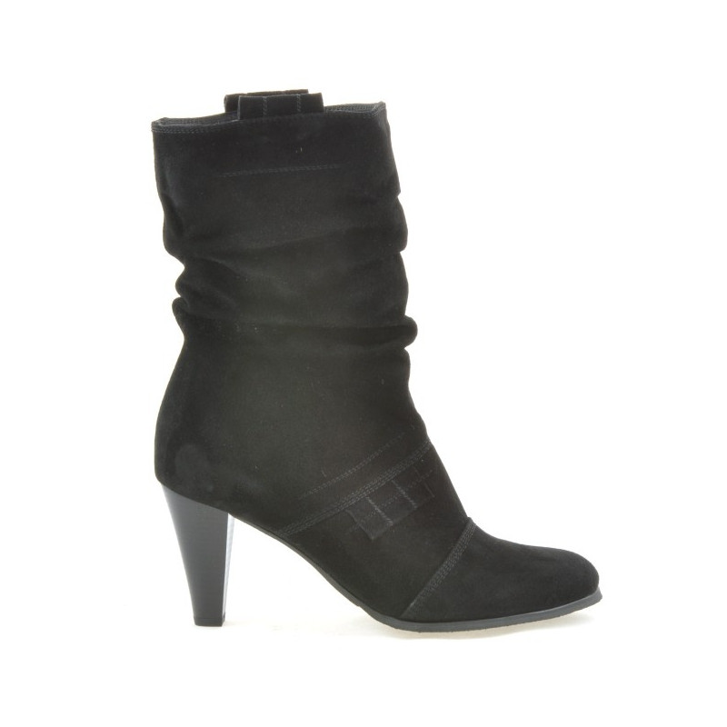 Cizme dama 1114 negru antilopa