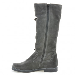 Cizme dama 3243 antracit velur