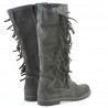 Cizme dama 3243 antracit velur