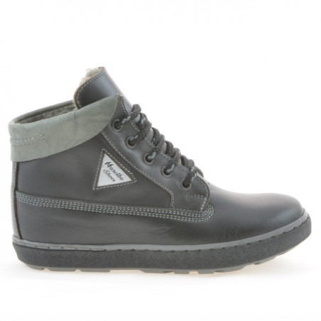 Ghete copii 3206 negru+gri