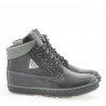 Ghete copii 3206 negru+gri