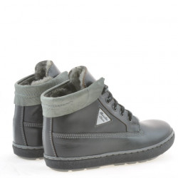 Ghete copii 3206 negru+gri