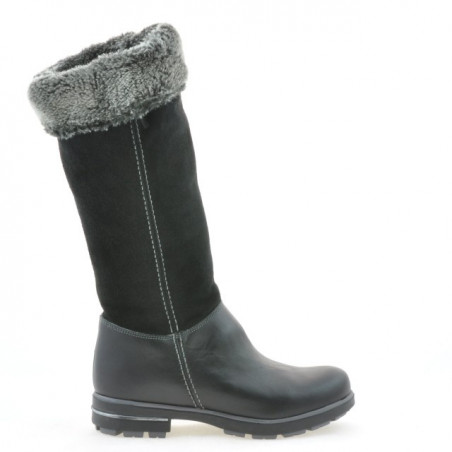 Cizme copii 3203 negru combinat