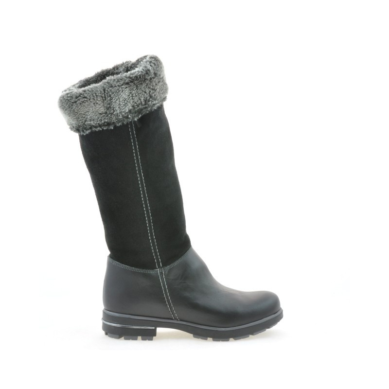 Cizme copii 3203 negru combinat
