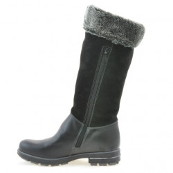 Cizme copii 3203 negru combinat