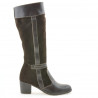 Cizme dama 3260 cafe combinat