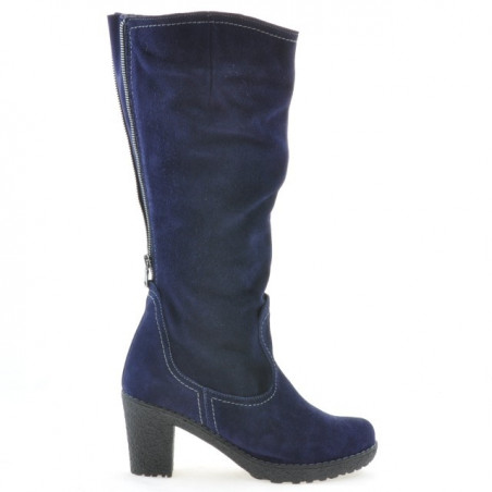 Cizme dama 3258 indigo velur