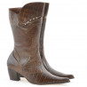 Cizme dama 298 croco coniac