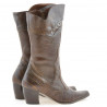 Cizme dama 298 croco coniac