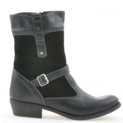 Ghete dama 289 negru combinat