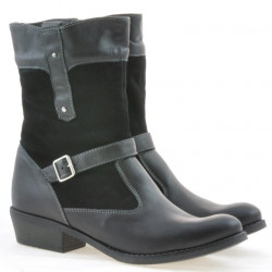 Ghete dama 289 negru combinat