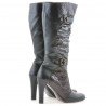 Cizme dama 008-2 negru+bordo combinat
