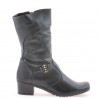 Női csizma 261 fekete+crep fekete