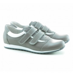 Pantofi sport dama 194 gri+alb