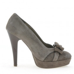 Pantofi eleganti dama 1095 capucino antilopa