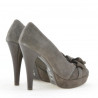 Pantofi eleganti dama 1095 capucino antilopa