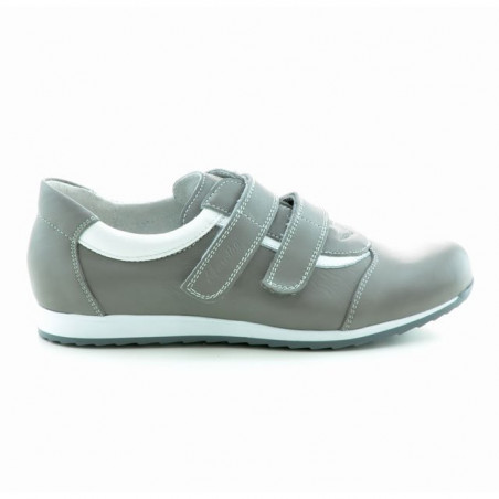 Pantofi sport dama 194 gri+alb