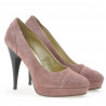 Pantofi eleganti dama 1082 rosa antilopa