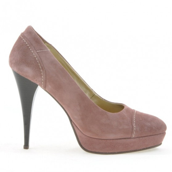 Pantofi eleganti dama 1082 rosa antilopa Pantofi eleganti dama 1082 rosa antilopa