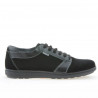 Pantofi sport barbati 723 negru velur 