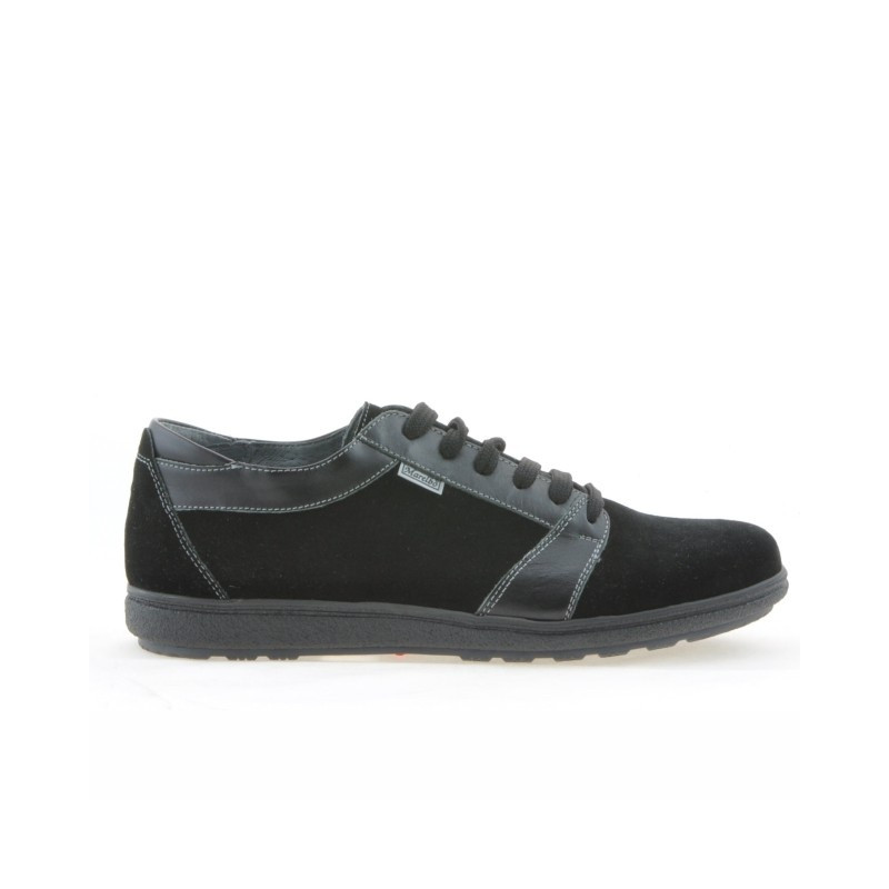 Pantofi sport barbati 723 negru velur 