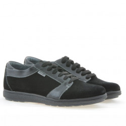 Pantofi sport barbati 723 negru velur 