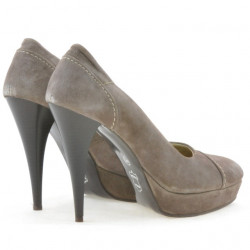 Pantofi eleganti dama 1082 capucino antilopa