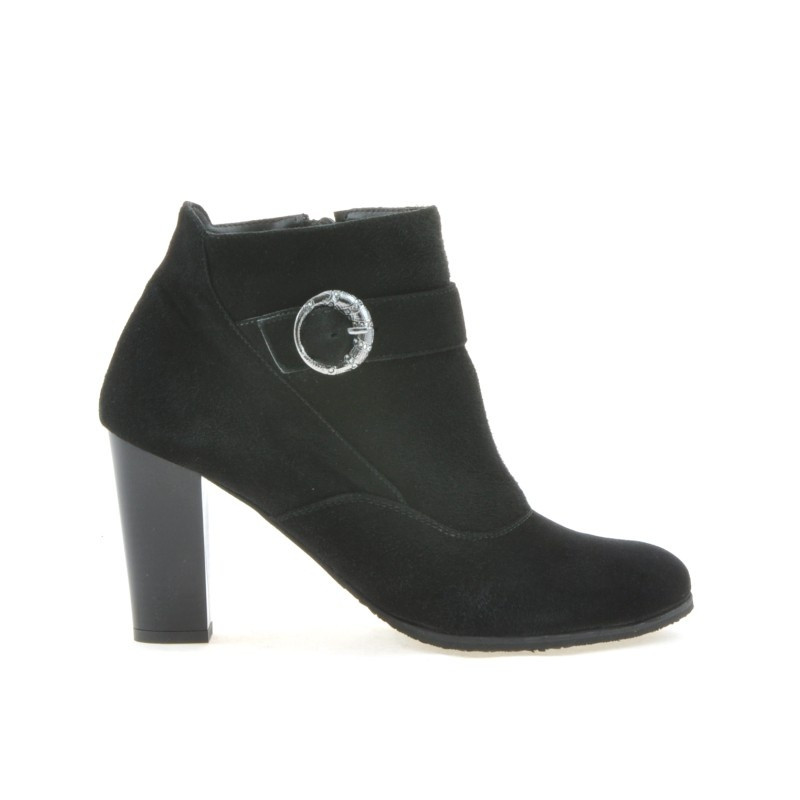 Ghete dama 1123 negru+negru antilopa
