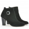 Ghete dama 1123 negru+negru antilopa