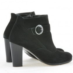 Ghete dama 1123 negru+negru antilopa
