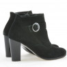 Ghete dama 1123 negru+negru antilopa