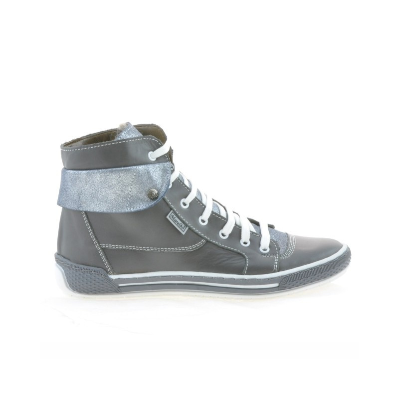 Ghete dama 258 gri combinat