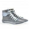 Ghete dama 258 gri combinat