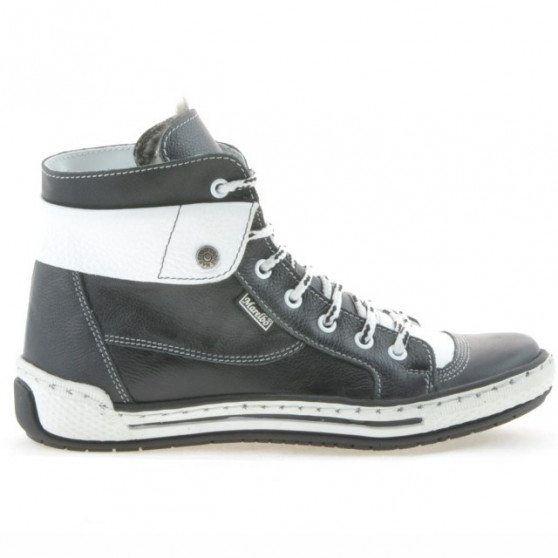 Ghete dama 258 biz negru+alb