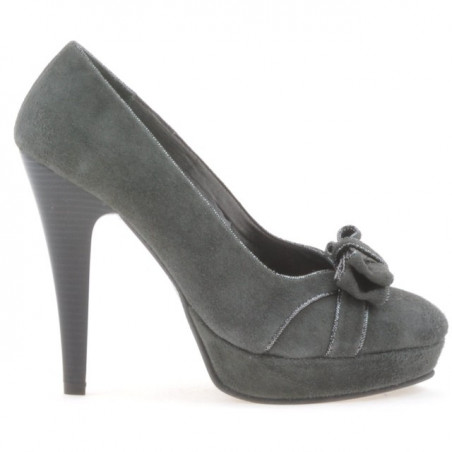 Pantofi eleganti dama 1095 gri antilopa