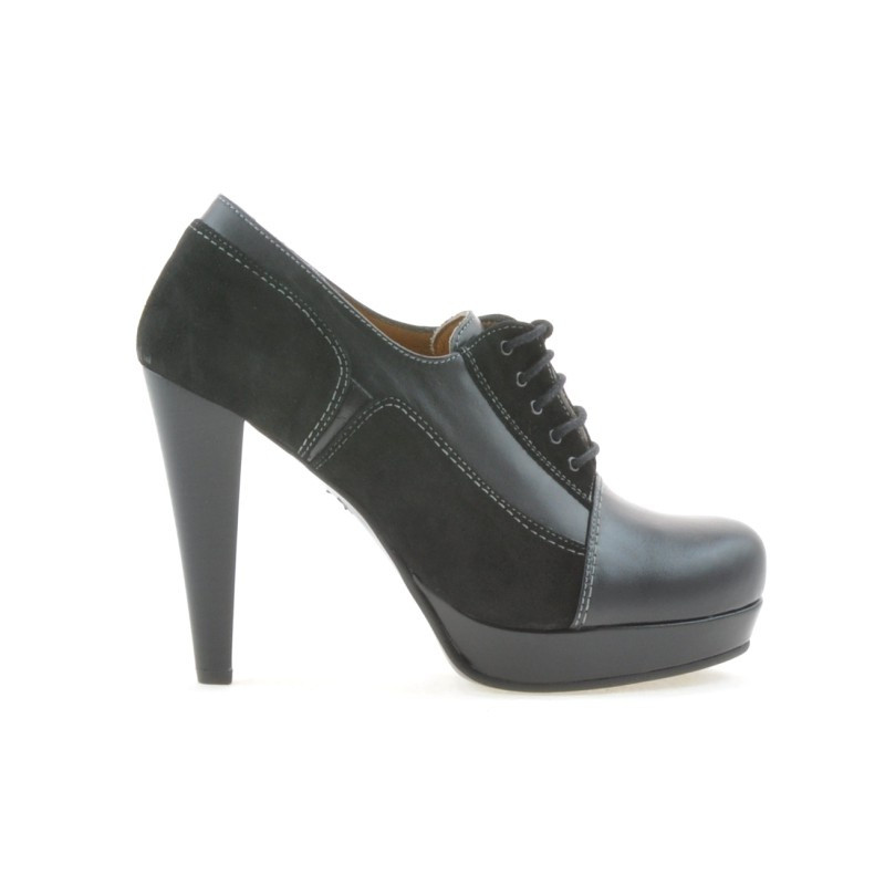 Pantofi eleganti dama 1093 negru combinat