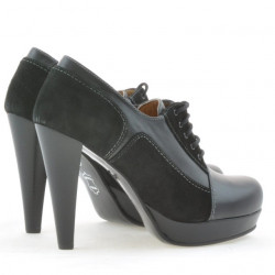 Pantofi eleganti dama 1093 negru combinat